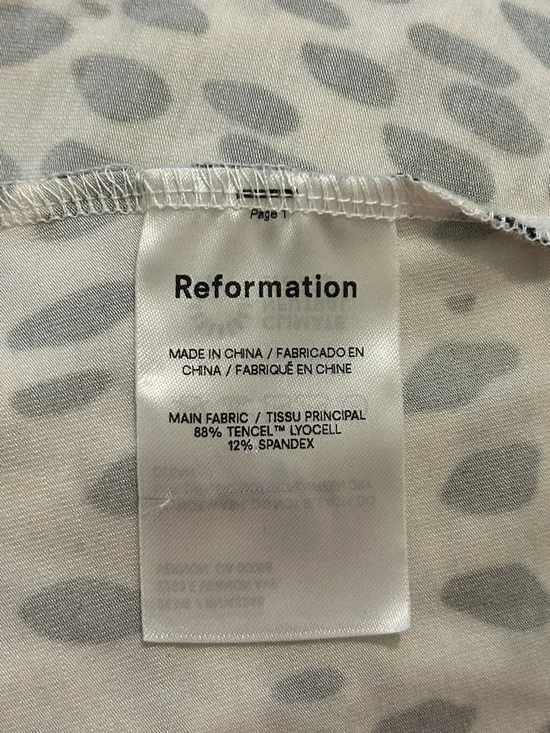 Reformation Kenmare Long Sleeve Knit Minidress In Cheetah Print New Size Medium - Picture 8 of 9